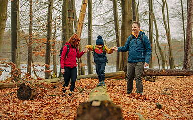 Familienwanderung am Stechlinsee