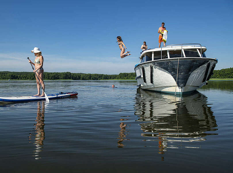 Zeit auf dem Hausboot