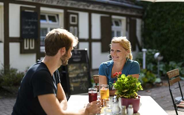 Paar im Restaurant Fontanehaus 