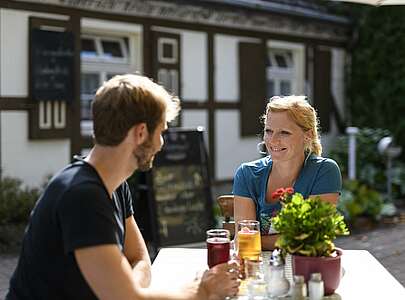 Paar im Restaurant Fontanehaus 