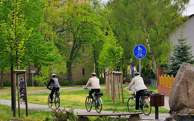Radfahrer in Birkenwerder