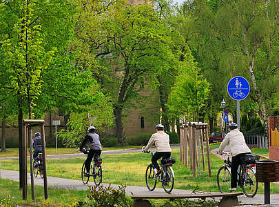 Radfahrer in Birkenwerder