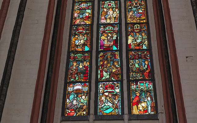 Fenster in der Marienkirche Frankfurt (Oder)