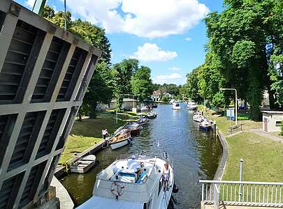 Ausfahrt Schleuse Neue Mühle Königs Wusterhausen