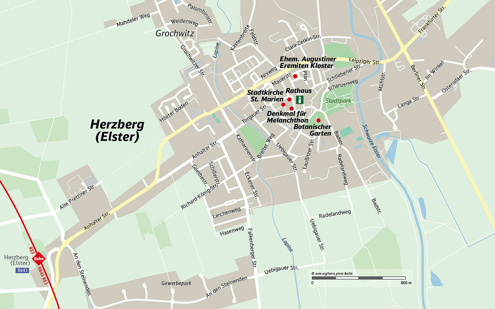 DB-Reformationsausflüge Karte Herzberg
