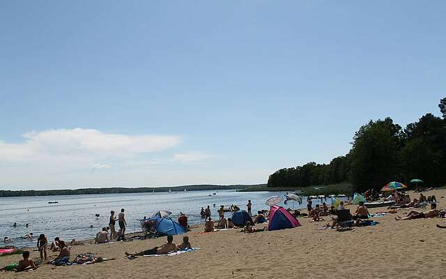 Badestrand Zaue am Schwielochsee