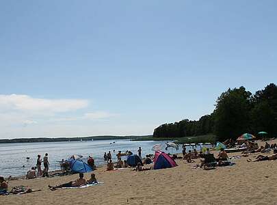 Badestrand Zaue am Schwielochsee