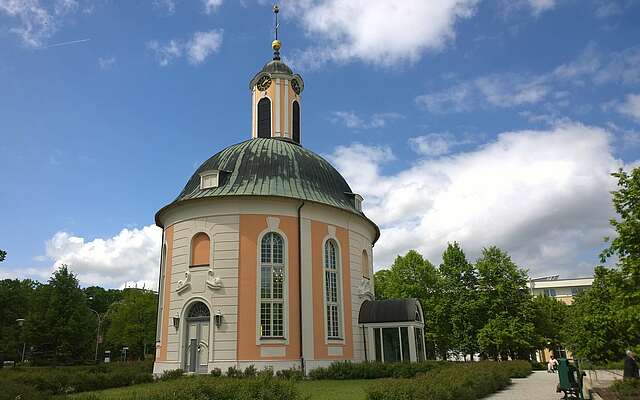 Außenansicht des Berlischky-Pavillons in Schwedt