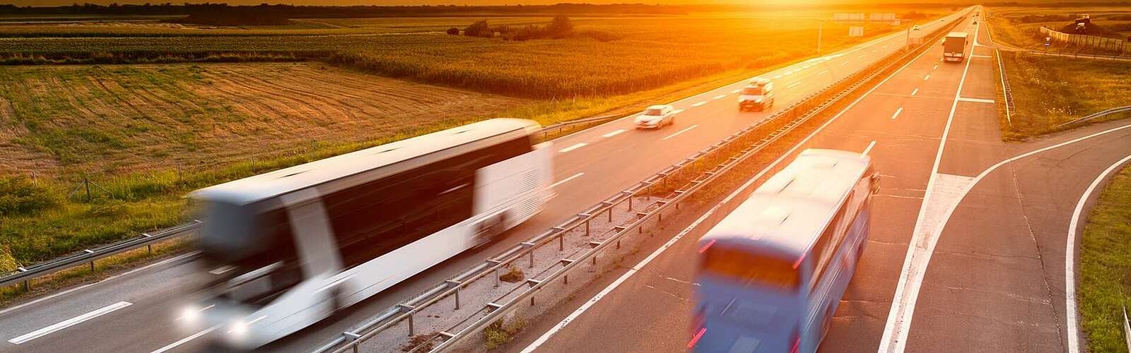 Fernbusse auf der Autobahn,
        
    

        Foto: fotolia.de/rasica