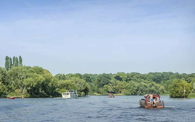 Floßtour auf den Brandenburger Havelseen