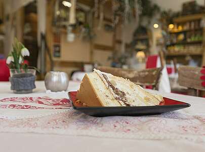 Birnentorte im Café Altes Waschhaus