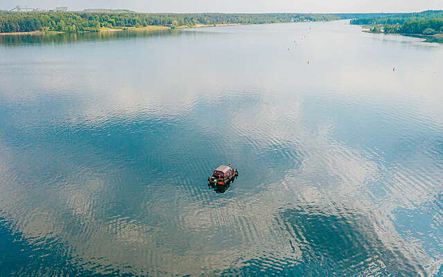 Floßtour auf dem Senftenberger See 