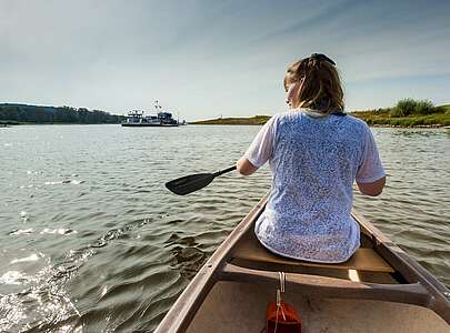 Kanutour auf der Elbe