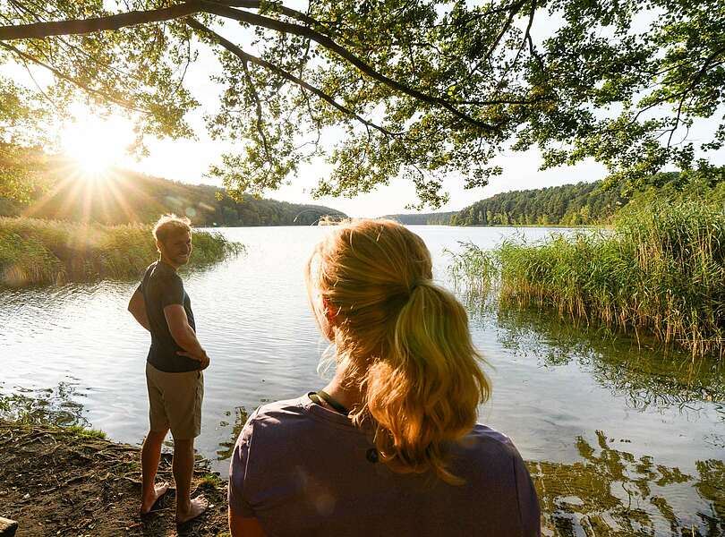 Wanderer am Roofensee