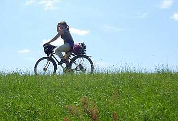 Alleine auf dem Elberadweg