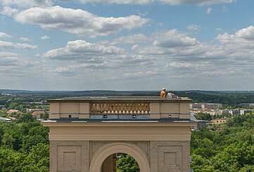 Auf dem Dach von Potsdam