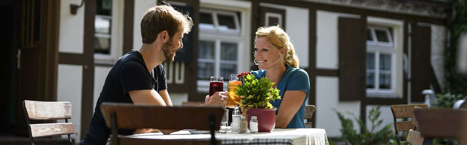Paar im Restaurant Fontanehaus ,
        
    

        Foto: TMB-Fotoarchiv/Wolfgang Ehn