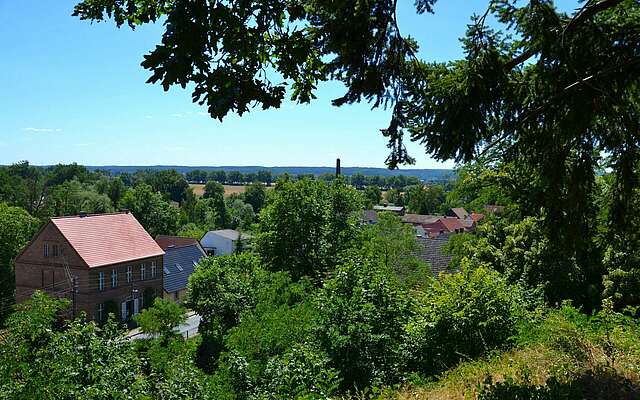 Aussicht an der Grabstätte von Fontanes Vater in Neutornow