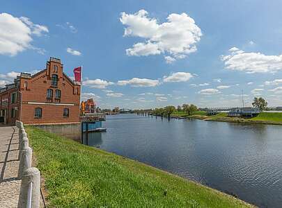 Kranhaus in Wittenberge an der Elbe