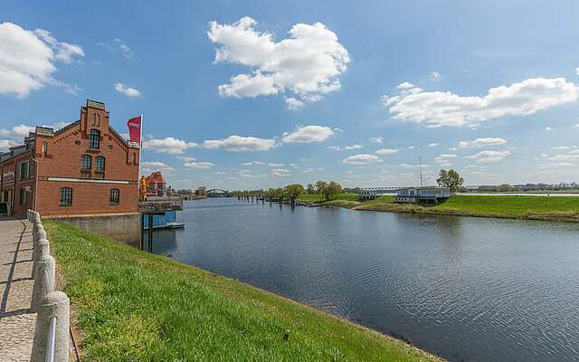 Kranhaus in Wittenberge an der Elbe