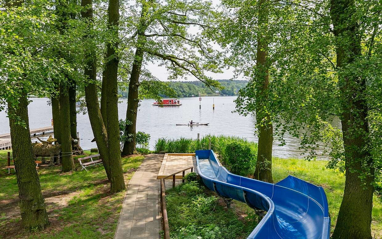 Rutsche im Strandbad Neue Mühle in Königs Wusterhausen
