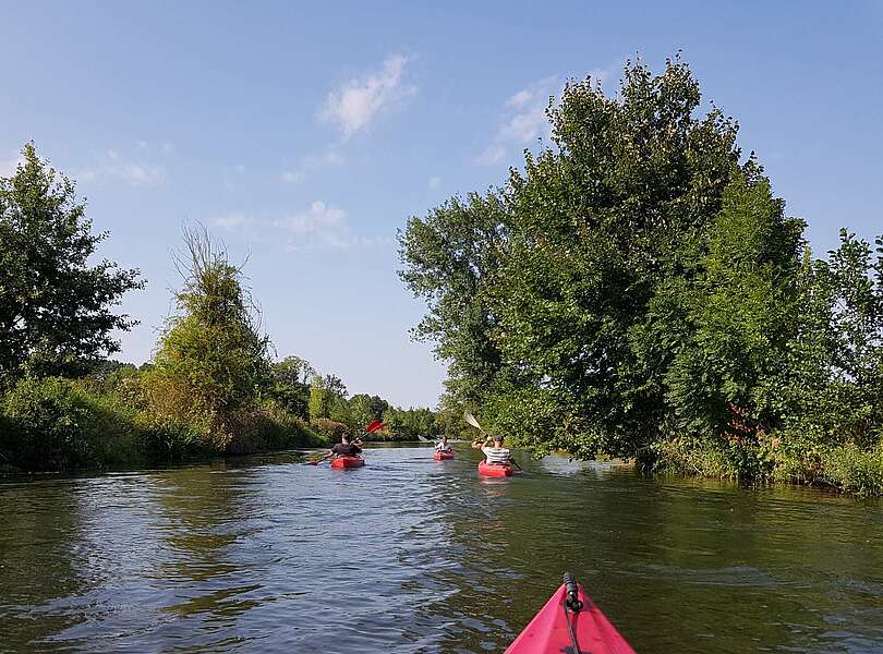 Mit dem Kajak unterwegs im Spreewald