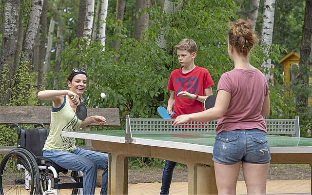 Tischtennis im Familienpark