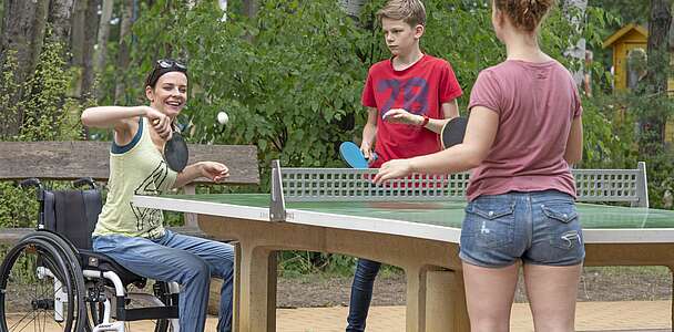 Tischtennis im Familienpark