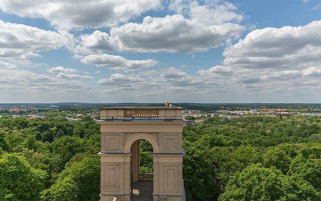 Blick vom Schloss Belvedere über Potsdam