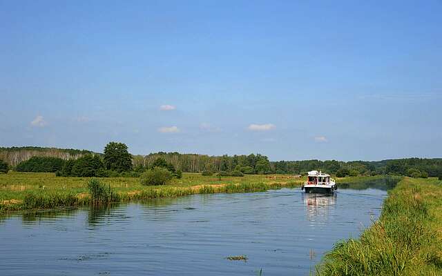 Hausboot auf dem Finowkanal