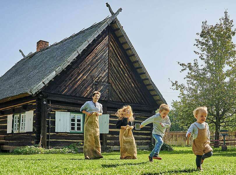 Sackhüpfen im Spreewald