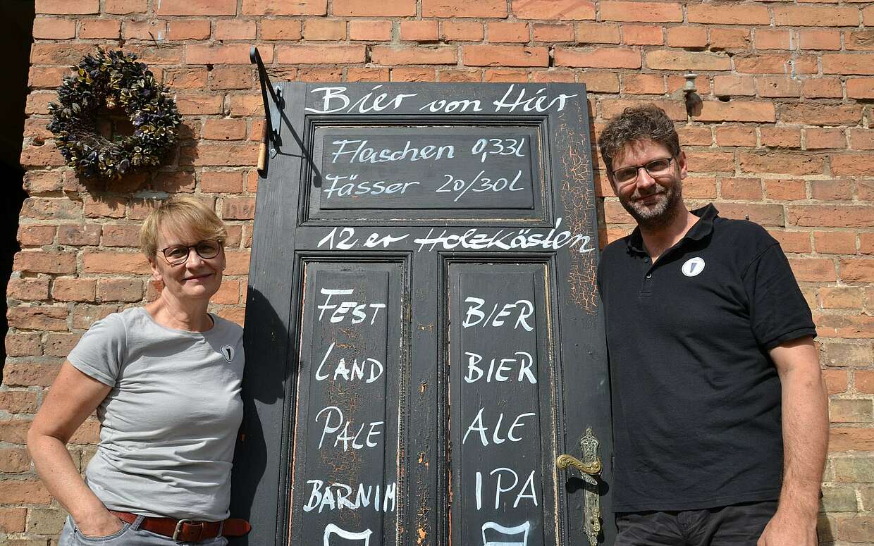 Nora und Sören von Billerbeck im Barnimer Brauhaus