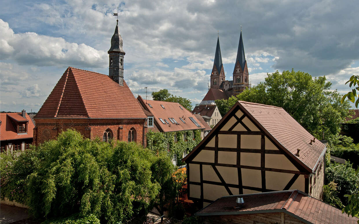 Blick auf die Siechenhauskapelle in Neuruppin