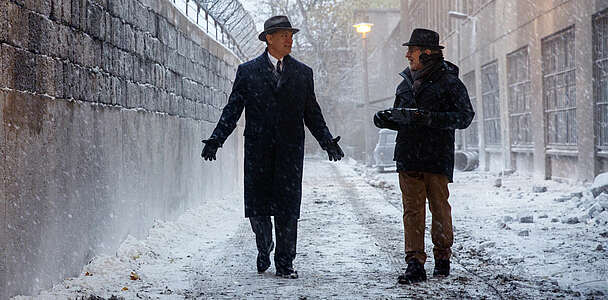 Tom Hanks und Steven Spielberg am Set von Bridge of Spies