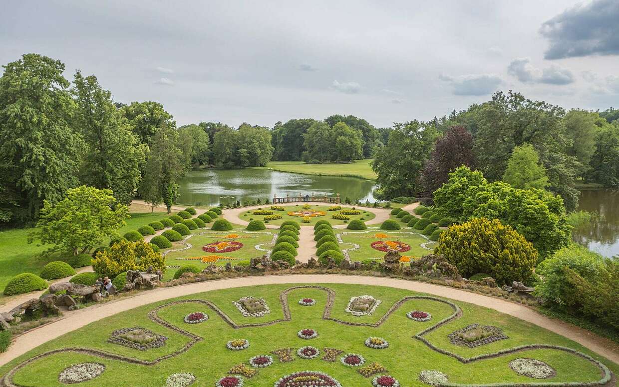 Der Schlosspark in Wiesenburg steht der Hauptstadt in Nichts nach.