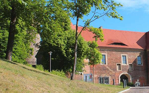 Blick auf die Burg Eisenhardt in Bad Belzig