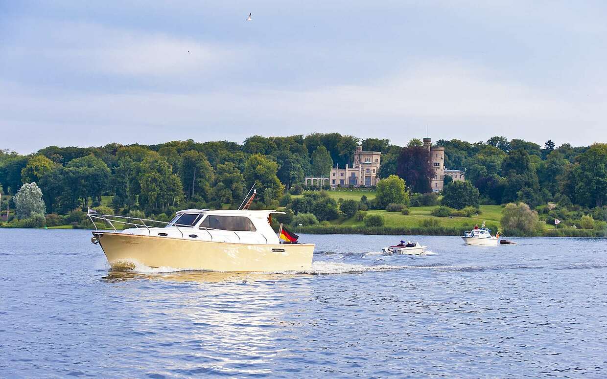 Tiefer See und Park Babelsberg in Potsdam