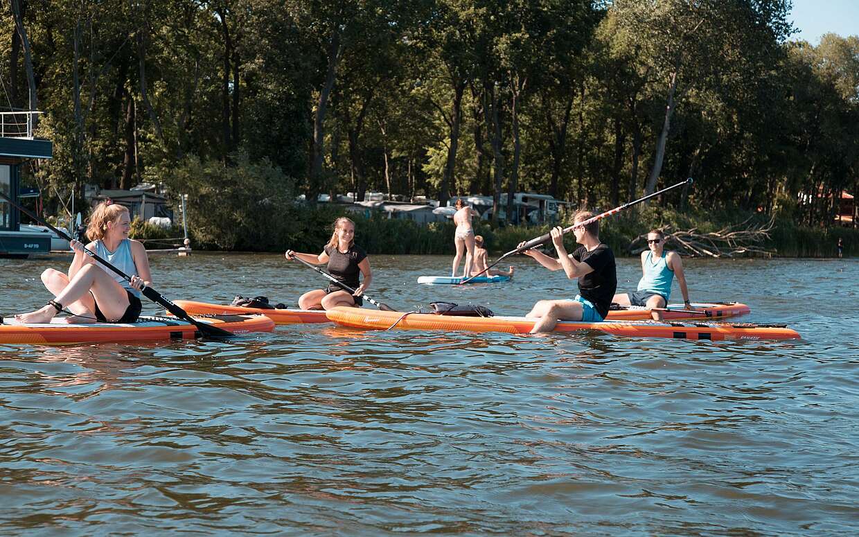 Pause auf den SUP-Boards