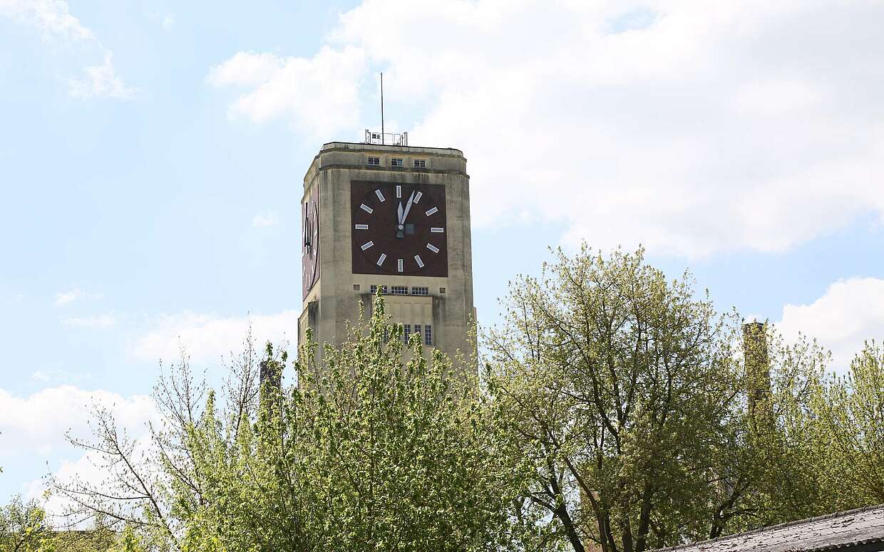 Der Uhrenturm in Wittenberge.