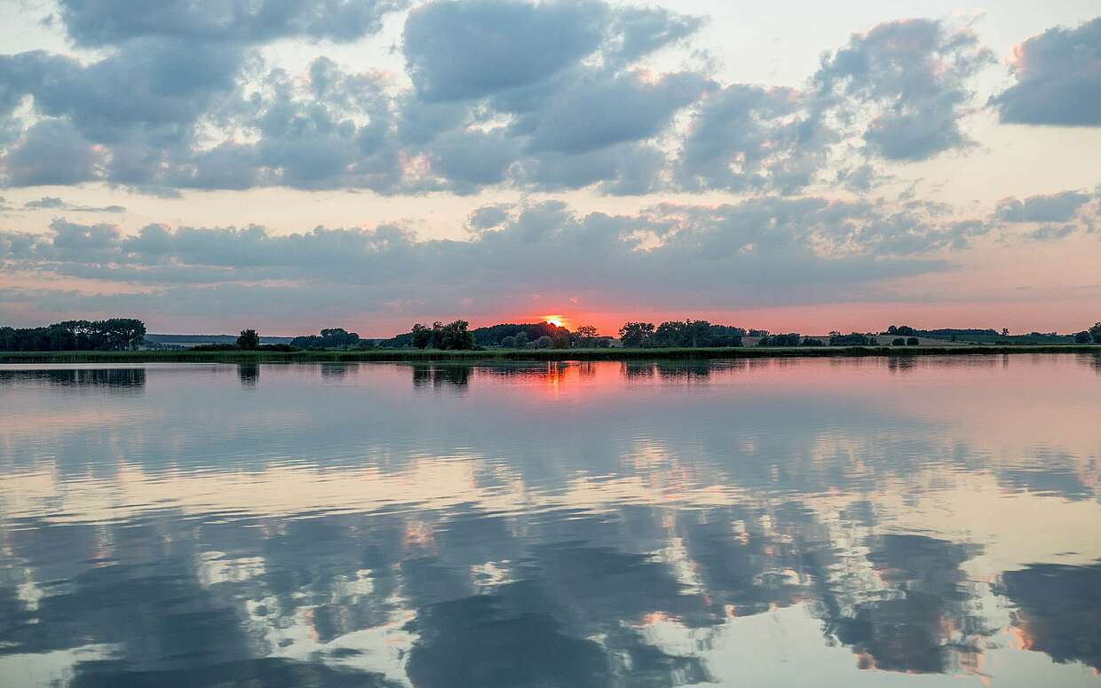 Sonnenuntergang am Oberuckersee