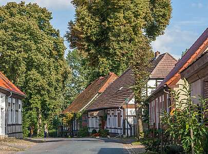 Blick in das Dörfchen Breetz