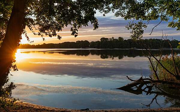 Sonnenuntergang am Ruppiner See