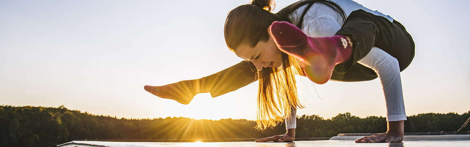 Yoga bei Sonnenaufgang,
        
    

        Foto: TMB- Fotoarchiv/Madlen Krippendorf