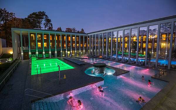 Außenbereich der Saarow-Therme