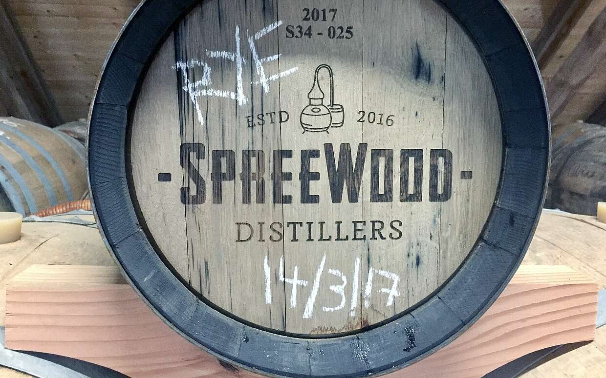 Whiskeyfass der Spreewood Distillers