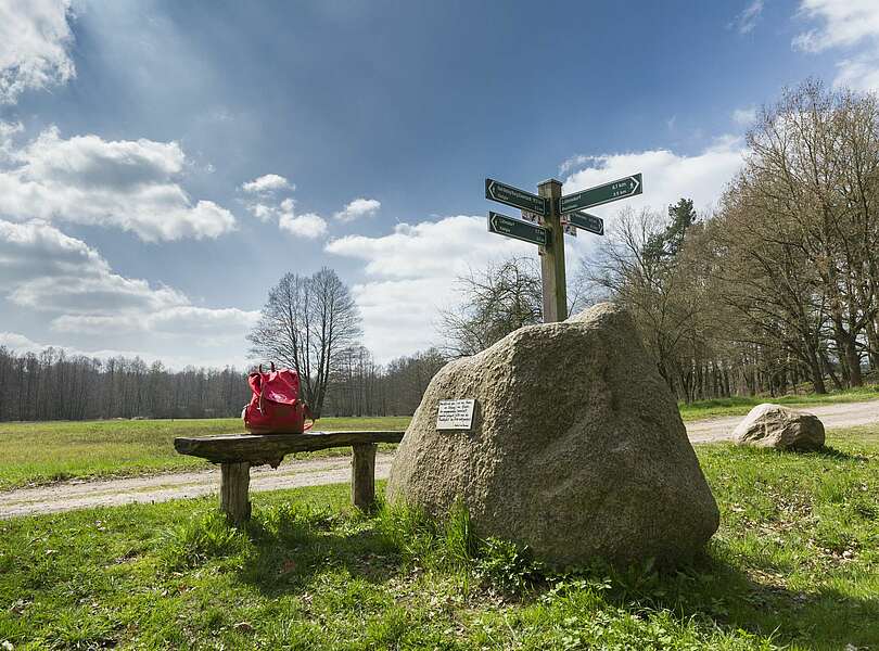 Wegweiser auf Rundweg 41