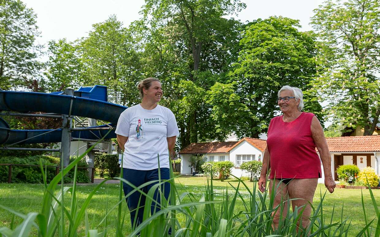 Familie Werner im Strandbad Neue Mühle 
