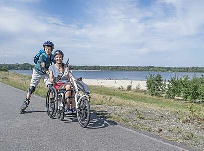 Radfahren am Senftenberger See