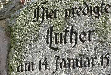 Der Luther-Stein von Bad Belzig