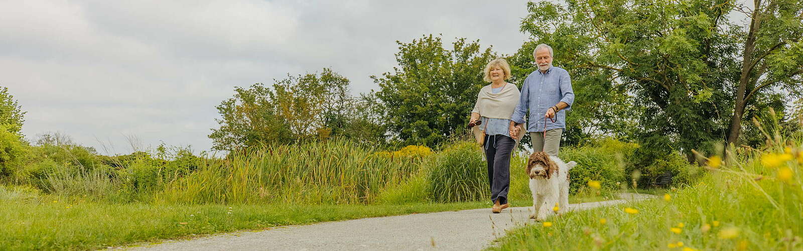 Parkspaziergang mit Hund,
        
    

        Foto: TMB-Fotoarchiv/Julia Nimke